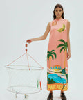 Alemais Paradiso Silk Midi Dress in Print Size 14 - 14 / Print - Dresses