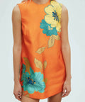 Alemais Piato Mini Dress - 8 / Orange - Dresses