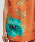Alemais Piato Mini Dress - Orange / 8 - Dresses