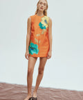 Alemais Piato Mini Dress - Orange / 8 - Dresses