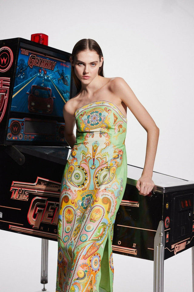 Alemais Pinball Bodice Dress Print Size 8 - Dresses