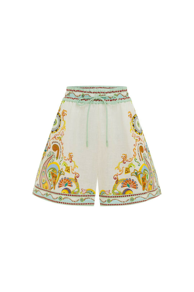 Alemais Pinball Linen Shirt and Short Set - Outfit Sets