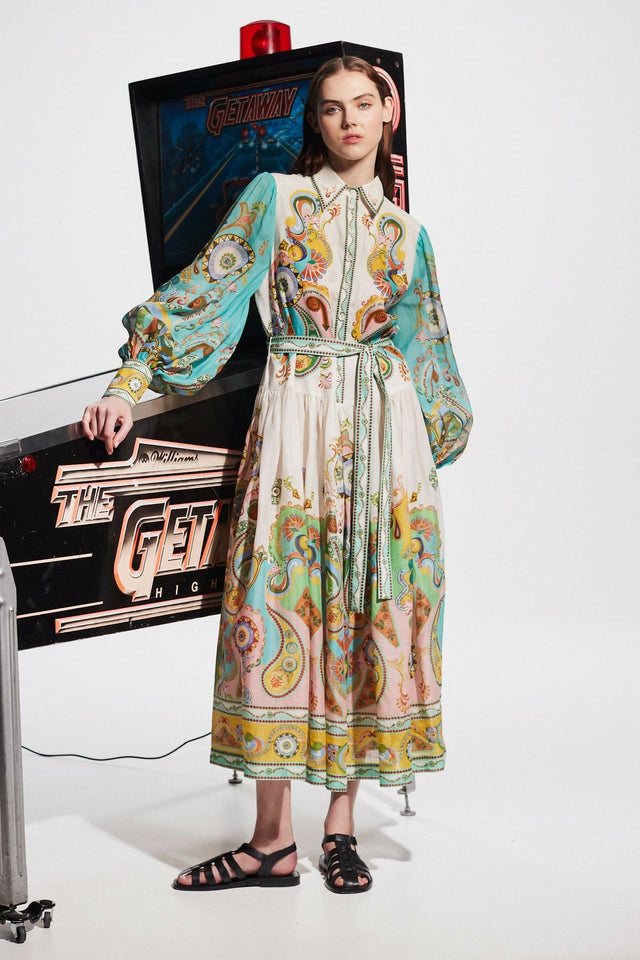 Alemais Pinball Shirtdress Multi Size 14 - 14 / Print - Dresses