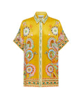Alemais Pinball Silk Shirt and Pants Yellow Multi Size AU 16 - 16 / Print - Outfit Sets