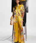 Alemais Pinball Silk Shirt and Pants Yellow Multi Size AU 16 - 16 / Print - Outfit Sets