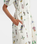 Alemais Play Embroidered Shirtdress in White Size 10 - 10 / Multi - Dresses