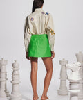 Alemais Players Embroidered Shirt Cream and Dazzle Mini Skirt Set - Outfit Sets