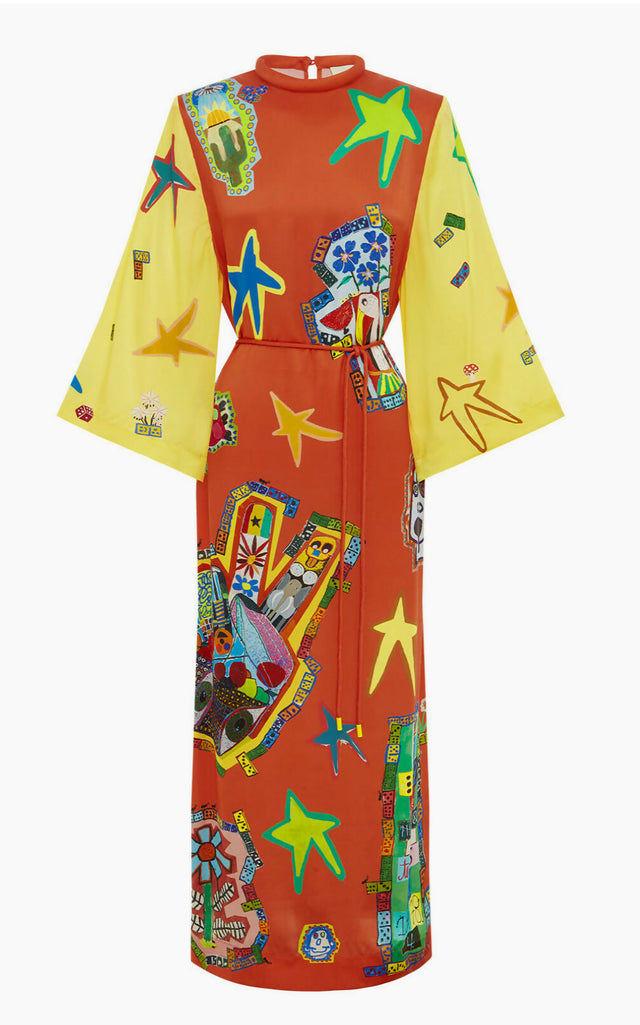 Alemais Players Midi Dress Multi Size AU 14 - 14 / Print - Dresses