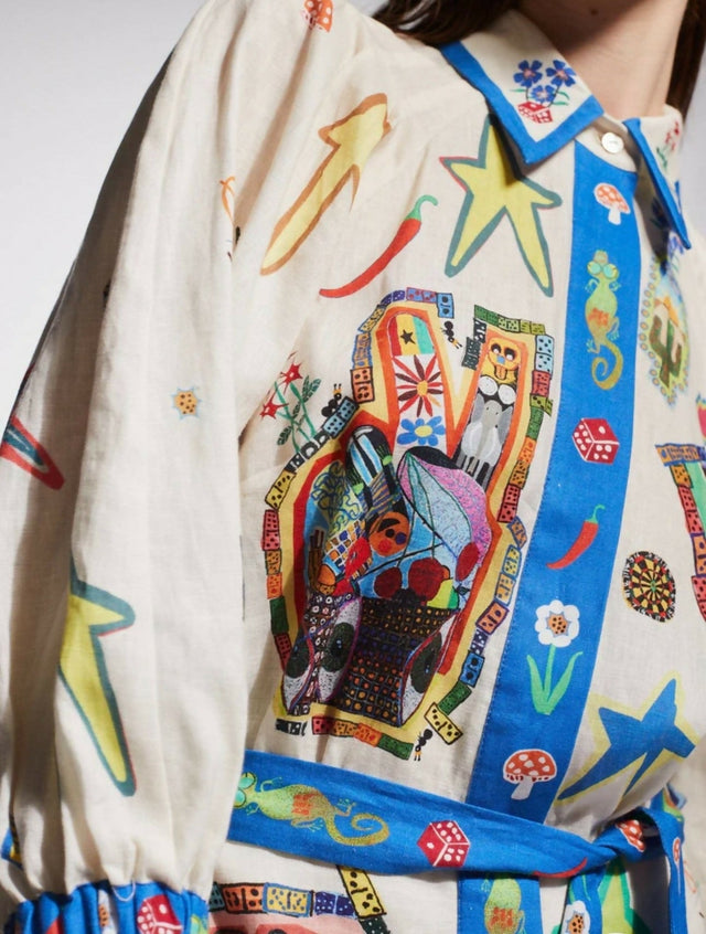 Alemais Players Mini Dress - 10 / Print - Dresses