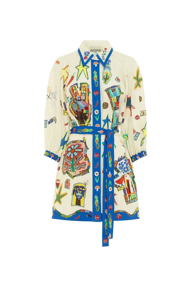 Alemais Players Mini Dress Multi Size AU 16 - 16 / Multi - Dresses