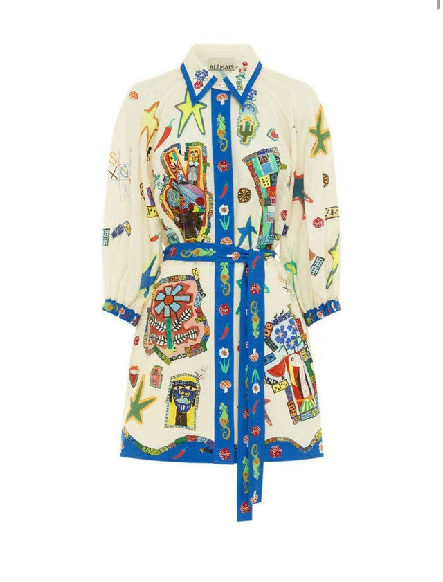 Alemais Players Mini Dress Print - Dresses