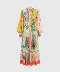 Alemais Players Shirt Midi Dress Multi Size 14 - 14 / Multi - Dresses