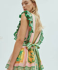 Alemais Porcelain Frilled Midi Dress Print Size 8 - 8 / Print - Dresses