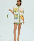 Alemais Porcelain Shirt and Short Set Multi Print Size 16 - 16 / Multi - Outfit Sets