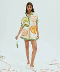 Alemais Porcelain Silk Shirt and Shorts - 8 / Print - Outfit Sets