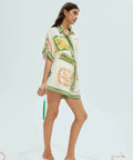 Alemais Porcelain Silk Shirt and Shorts - 8 / Print - Outfit Sets