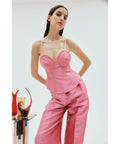 Alemais Priscilla Corset Top Pink Size 12 - 12 / Pink - Shirts & Tops