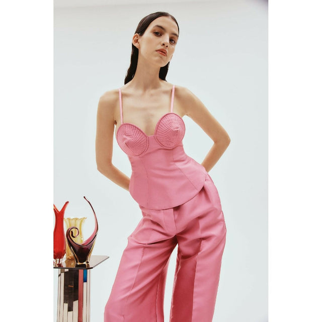 Alemais Priscilla Corset Top Pink Size 12 - 12 / Pink - Shirts & Tops