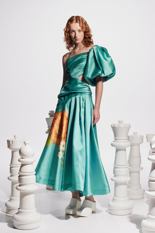 Alemais Regent Gown Jade Green Size 14 & 16 - Dresses