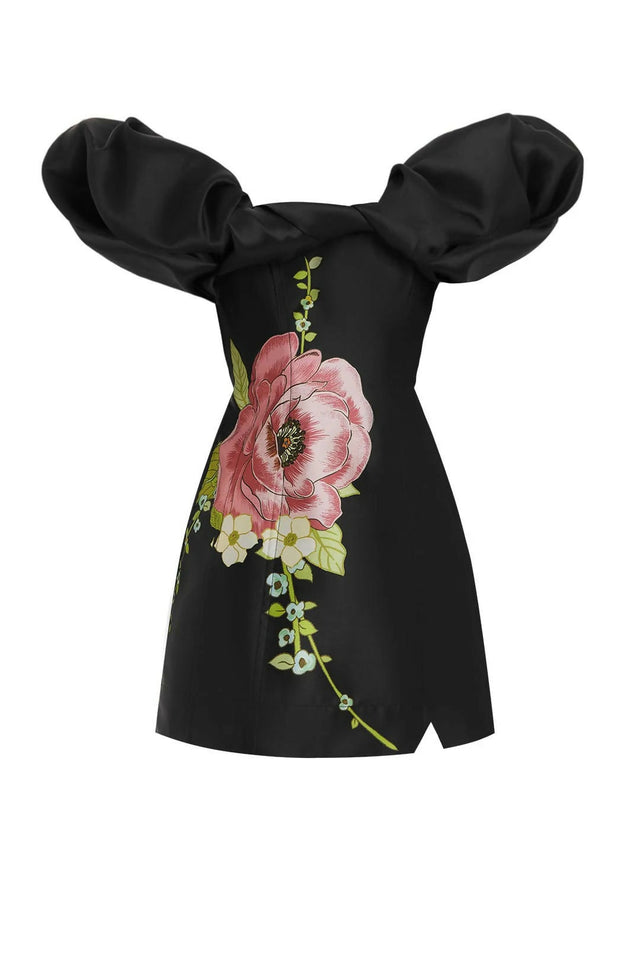 Alemais Regent Mini Dress Noir Black Size 14 & 16 - Dresses