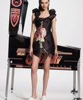 Alemais Regent Mini Dress Noir Black Size 14 & 16 - Dresses