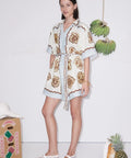Alemais Relic Mini Dress Multi Size 14 - 14 / Print - Dresses