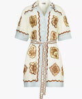 Alemais Relic Mini Dress Multi Size 14 - 14 / Print - Dresses
