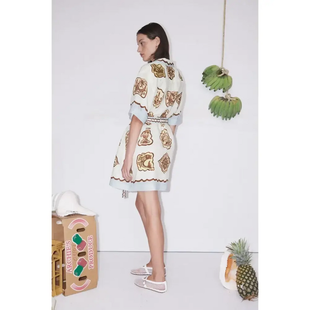 Alemais Relic Mini Dress Print Size AU 6 - 6 / Print - Dresses