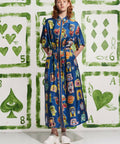 Alemais Rollers Shirt Dress Blue Print Size AU 16 - 16 / Print - Dresses