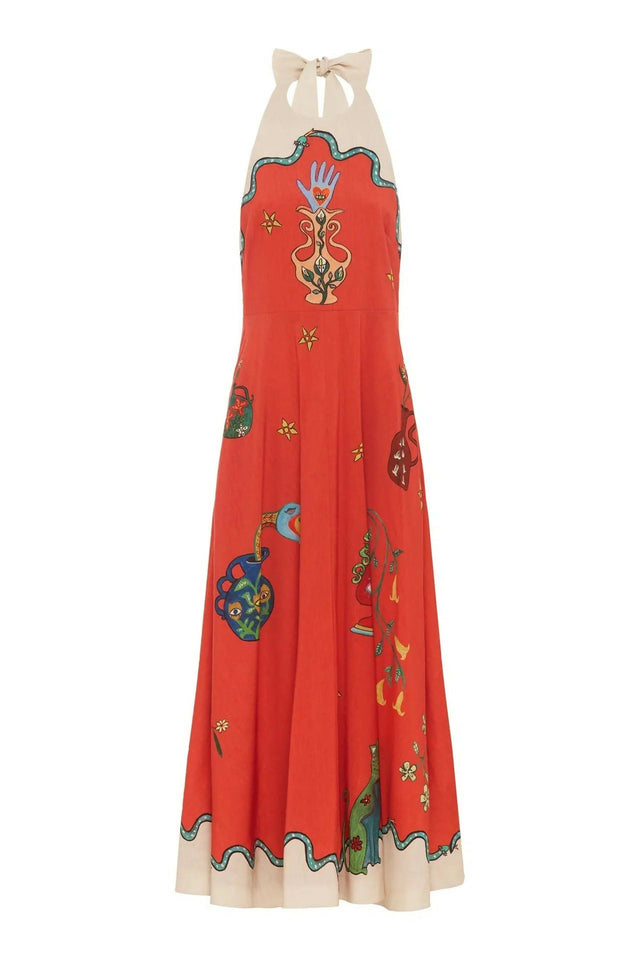 Alemais Rose Halter Dress | Passion For Fashion