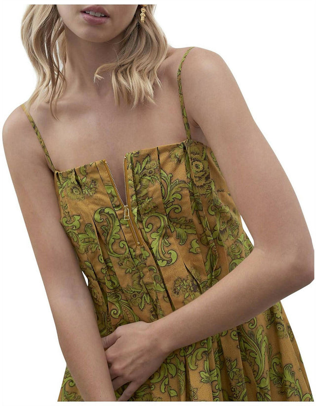 ALEMAIS - Alemais Rosetta Box Pleat Dress
