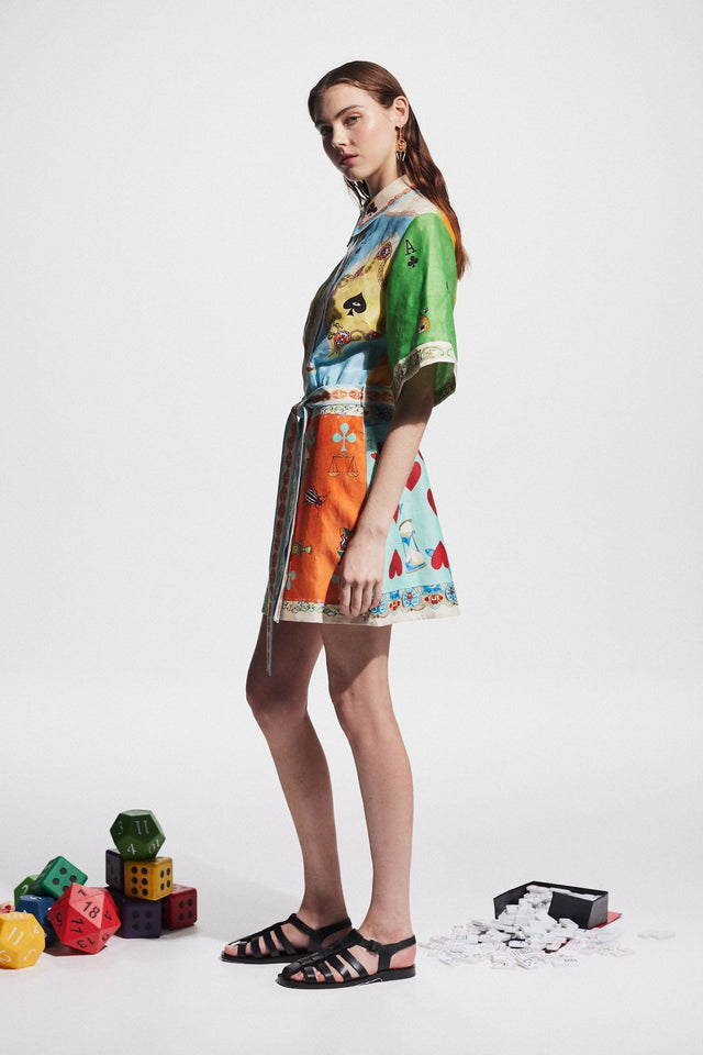 Alemais Rummy Mini Dress - 12 / Multi - Dresses