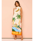 Alemais Samaki Midi Dress In Multi - Size 6 - 6 / Print - Dresses