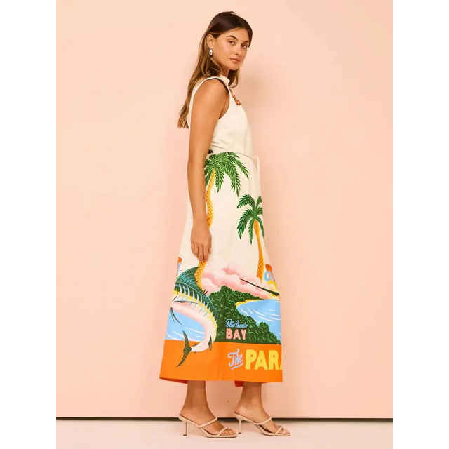 Alemais Samaki Midi Dress In Multi - Size 6 - 6 / Print - Dresses