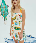 Alemais Samaki Mini Dress Multi Print Size 16 - 16 / Print - Dresses