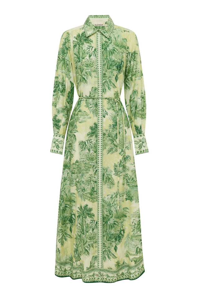 Alémais Sara Shirtdress - 16 / Green - Dresses