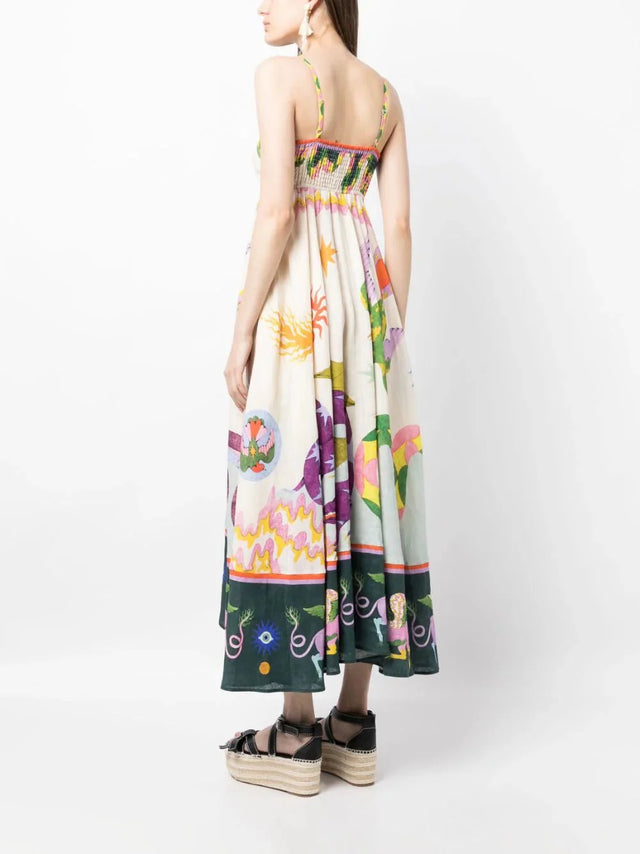 ALEMAIS - Alemais Seeker Linen Midi Dress