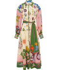 Alemais Seeker Shirtdress Midi Dress Multi Size 14 - 14 / Multi - Dresses