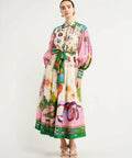 Alemais Seeker Shirtdress Midi Dress Multi Size 14 - 14 / Multi - Dresses