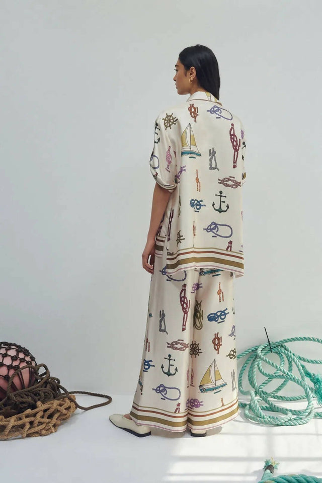 ALEMAIS - Alemais Ships Ahoy Pant and Shirt Set
