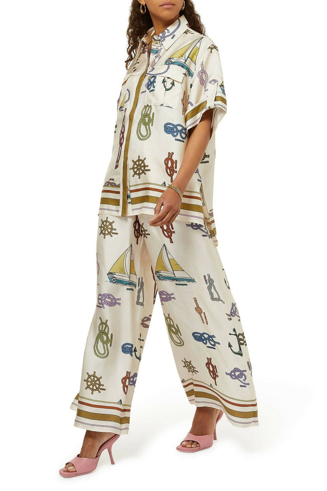ALEMAIS - Alemais Ships Ahoy Pant and Shirt Set