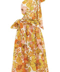 ALEMAIS - Alemais Silas Asymmetric Linen-Silk Gown