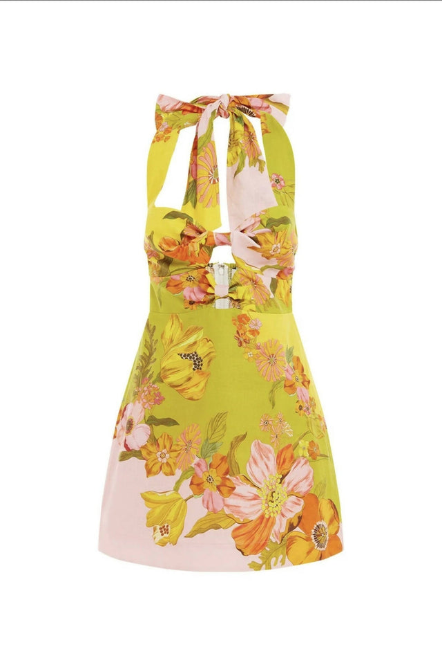 ALEMAIS - Alemais Silas Halter Mini Dress