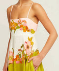 Alemais Silas Linen Maxi Dress Size 10 in Multicolour - 10 / Multi - Dresses
