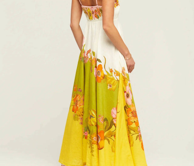 ALEMAIS - Alemais Silas Linen Sundress in Multi