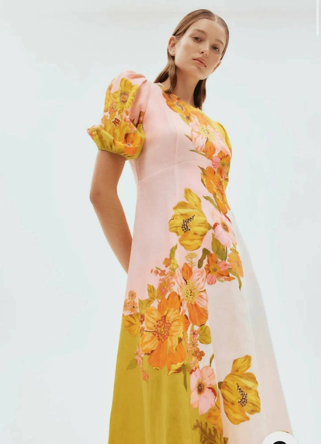 ALEMAIS - Alemais Silas Midi Dress In Multi