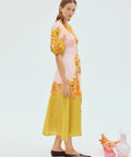 Alemais Silas Midi Dress In Multi Floral - Dresses