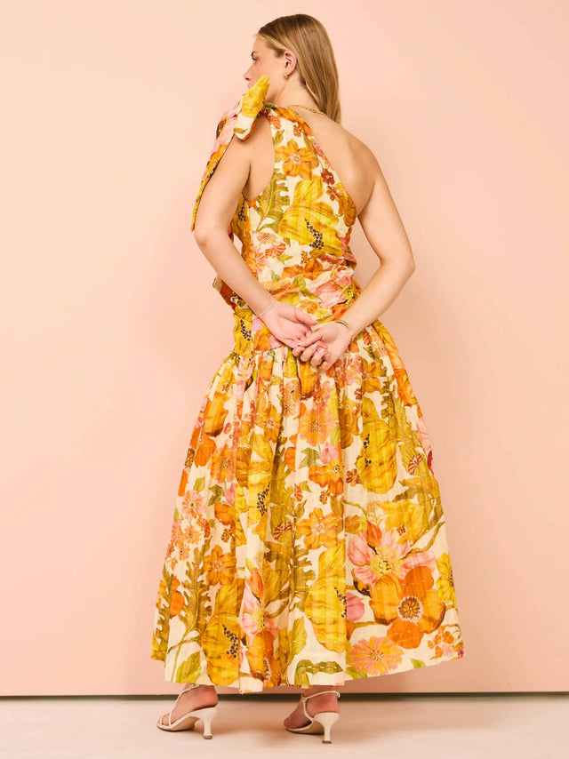 Alemais Silas One Shoulder Gown - 10 / Floral - Dresses