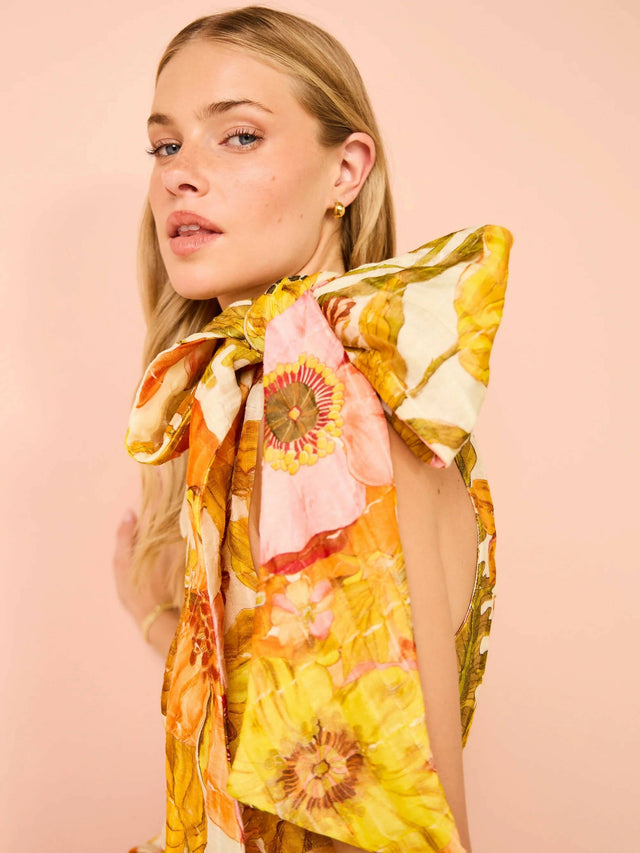 Alemais Silas One Shoulder Gown - 10 / Floral - Dresses