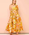 Alemais Silas One Shoulder Gown - 10 / Floral - Dresses
